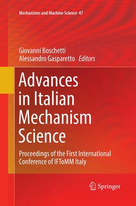 Gasparetto / Boschetti |  Advances in Italian Mechanism Science | Buch |  Sack Fachmedien