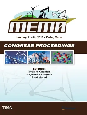 Karaman / Arróyave / Masad |  Proceedings of the TMS Middle East - Mediterranean Materials Congress on Energy and Infrastructure Systems (MEMA 2015) | Buch |  Sack Fachmedien