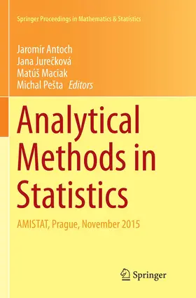 Antoch / Pešta / Jurecková |  Analytical Methods in Statistics | Buch |  Sack Fachmedien
