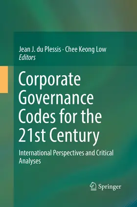 du Plessis / Low |  Corporate Governance Codes for the 21st Century | Buch |  Sack Fachmedien