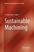 Davim |  Sustainable Machining | Buch |  Sack Fachmedien