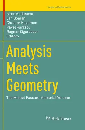 Andersson / Boman / Sigurdsson |  Analysis Meets Geometry | Buch |  Sack Fachmedien