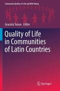 Tonon |  Quality of Life in Communities of Latin Countries | Buch |  Sack Fachmedien