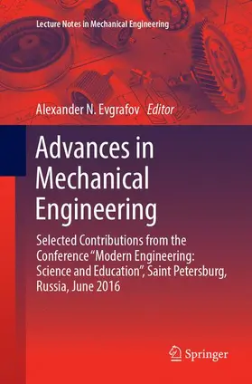 Evgrafov |  Advances in Mechanical Engineering | Buch |  Sack Fachmedien