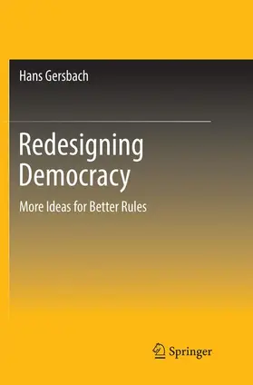 Gersbach |  Redesigning Democracy | Buch |  Sack Fachmedien