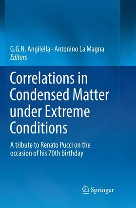 La Magna / Angilella |  Correlations in Condensed Matter under Extreme Conditions | Buch |  Sack Fachmedien