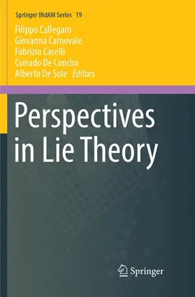 Callegaro / Carnovale / De Sole |  Perspectives in Lie Theory | Buch |  Sack Fachmedien