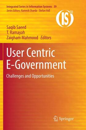 Saeed / Mahmood / Ramayah | User Centric E-Government | Buch | 978-3-319-86625-3 | sack.de