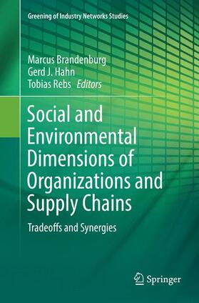 Brandenburg / Rebs / Hahn |  Social and Environmental Dimensions of Organizations and Supply Chains | Buch |  Sack Fachmedien