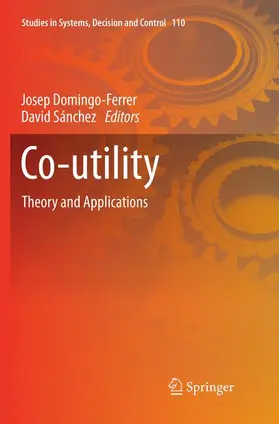 Sánchez / Domingo-Ferrer |  Co-utility | Buch |  Sack Fachmedien