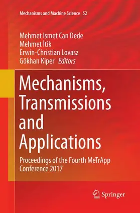 Dede / Kiper / Itik |  Mechanisms, Transmissions and Applications | Buch |  Sack Fachmedien