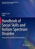 Leaf |  Handbook of Social Skills and Autism Spectrum Disorder | Buch |  Sack Fachmedien