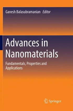 Balasubramanian |  Advances in Nanomaterials | Buch |  Sack Fachmedien