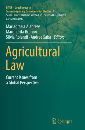 Alabrese / Saba / Brunori | Agricultural Law | Buch | 978-3-319-87863-8 | sack.de