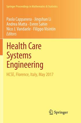 Cappanera / Li / Visintin | Health Care Systems Engineering | Buch | 978-3-319-88188-1 | sack.de