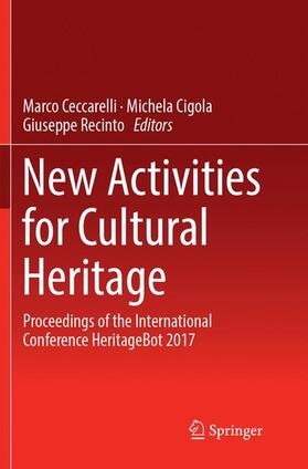 Ceccarelli / Recinto / Cigola |  New Activities For Cultural Heritage | Buch |  Sack Fachmedien