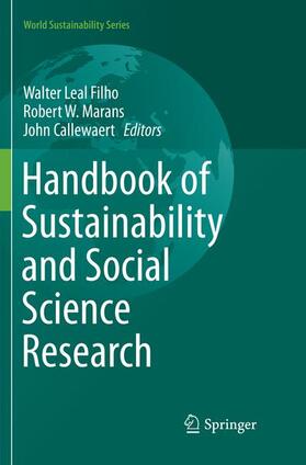 Leal Filho / Callewaert / Marans | Handbook of Sustainability and Social Science Research | Buch | 978-3-319-88381-6 | sack.de