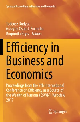 Dudycz / Brycz / Osbert-Pociecha |  Efficiency in Business and Economics | Buch |  Sack Fachmedien