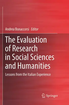 Bonaccorsi |  The Evaluation of Research in Social Sciences and Humanities | Buch |  Sack Fachmedien