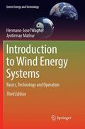 Mathur / Wagner |  Introduction to Wind Energy Systems | Buch |  Sack Fachmedien