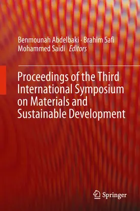 Abdelbaki / Safi / Saidi | Proceedings of the Third International Symposium on Materials and Sustainable Development | E-Book | www.sack.de