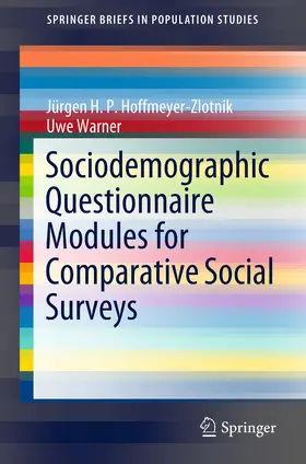 Hoffmeyer-Zlotnik / Warner |  Sociodemographic Questionnaire Modules for Comparative Social Surveys | eBook | Sack Fachmedien