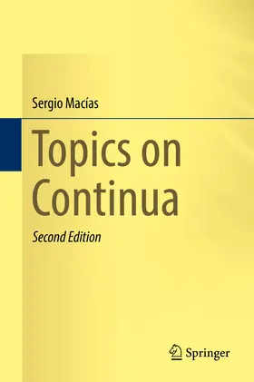 Macías |  Topics on Continua | eBook | Sack Fachmedien