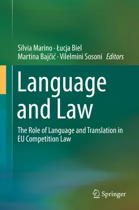 Marino / Biel / Bajcic | Language and Law | E-Book | sack.de