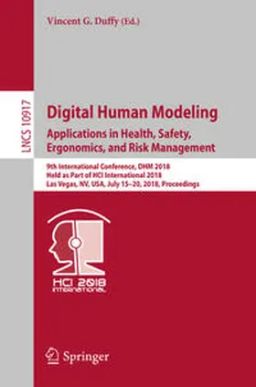Duffy |  Digital Human Modeling. Applications in Health, Safety, Ergonomics, and Risk Management | eBook | Sack Fachmedien