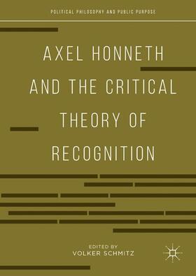 Schmitz |  Axel Honneth and the Critical Theory of Recognition | Buch |  Sack Fachmedien