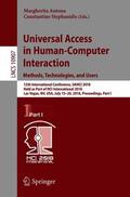 Stephanidis / Antona |  Universal Access in Human-Computer Interaction. Methods, Technologies, and Users | Buch |  Sack Fachmedien