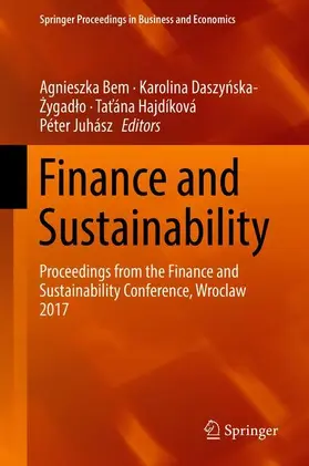 Bem / Juhász / Daszynska-Zygadlo |  Finance and Sustainability | Buch |  Sack Fachmedien