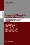 Verlan / Stepney |  Unconventional Computation and Natural Computation | Buch |  Sack Fachmedien