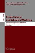 Thomson / Bisgin / Dancy |  Social, Cultural, and Behavioral Modeling | Buch |  Sack Fachmedien