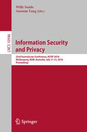 Susilo / Yang |  Information Security and Privacy | eBook | Sack Fachmedien