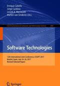 Cabello / van Sinderen / Cardoso |  Software Technologies | Buch |  Sack Fachmedien