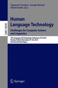 Vetulani / Kubis / Mariani |  Human Language Technology. Challenges for Computer Science and Linguistics | Buch |  Sack Fachmedien