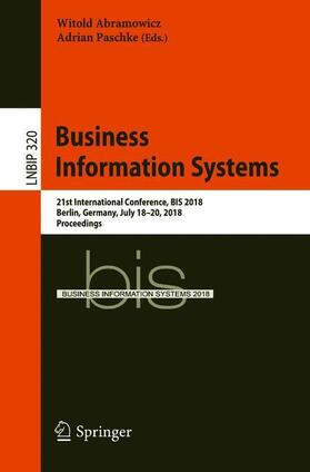 Paschke / Abramowicz | Business Information Systems | Buch | 978-3-319-93930-8 | sack.de