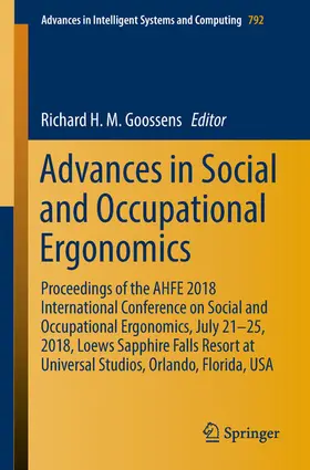Goossens | Advances in Social and Occupational Ergonomics | E-Book | sack.de