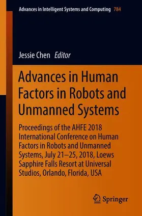 Chen |  Advances in Human Factors in Robots and Unmanned Systems | Buch |  Sack Fachmedien