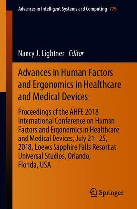 Lightner |  Advances in Human Factors and Ergonomics in Healthcare and Medical Devices | Buch |  Sack Fachmedien