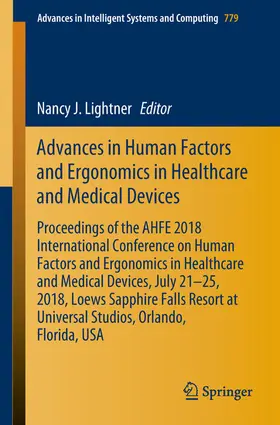 Lightner | Advances in Human Factors and Ergonomics in Healthcare and Medical Devices | E-Book | sack.de