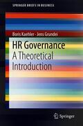 Grundei / Kaehler |  HR Governance | Buch |  Sack Fachmedien