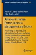 Kantola / Barath / Nazir |  Advances in Human Factors, Business Management and Society | Buch |  Sack Fachmedien
