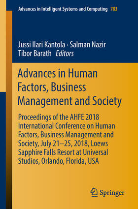 Kantola / Nazir / Barath |  Advances in Human Factors, Business Management and Society | eBook | Sack Fachmedien