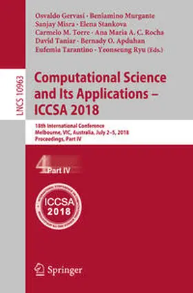 Gervasi / Murgante / Ryu | Computational Science and Its Applications – ICCSA 2018 | E-Book | sack.de