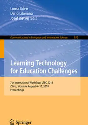 Uden / Liberona / Ristvej |  Learning Technology for Education Challenges | eBook | Sack Fachmedien