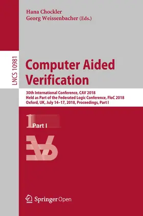Chockler / Weissenbacher |  Computer Aided Verification | Buch |  Sack Fachmedien
