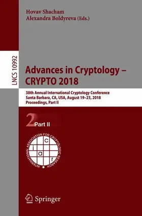 Boldyreva / Shacham |  Advances in Cryptology - CRYPTO 2018 | Buch |  Sack Fachmedien