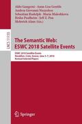 Gangemi / Gentile / Nuzzolese |  The Semantic Web: ESWC 2018 Satellite Events | Buch |  Sack Fachmedien
